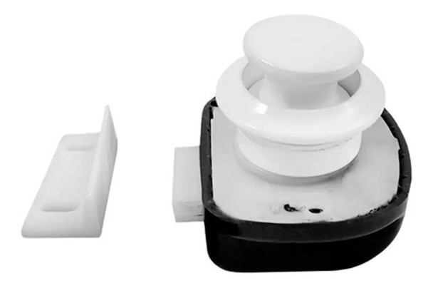Fechadura De Porta Com Click Branca Lancha Barco Pesca 0