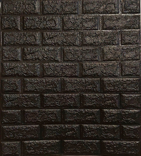 Revestimiento Pared Adhesivo Facil Colocacion Piedra Negro 0
