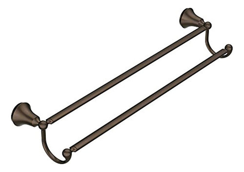 Moen Yb5222orb Wynford Toallero Doble De 24 Pulgadas, Bronce 0