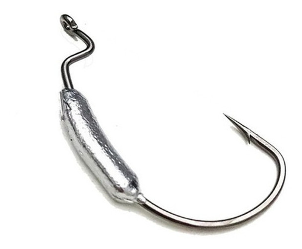 Anzuelo Offset Lastrado Worm De Tsurikobo 4/0 X 2 Unidades 0