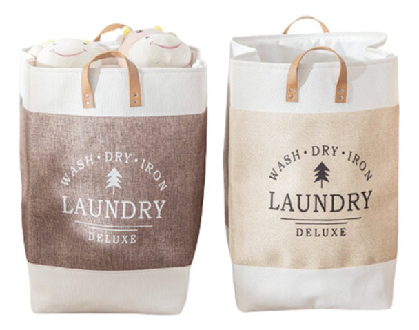 Canasto Cesto Organizador Ropa Sucia Laudry De Tela Plegable 0