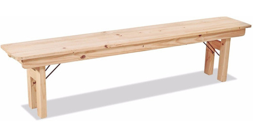 Banco Plegable De Pino 2.0mts Quincho Jardín Interior Cuota 0