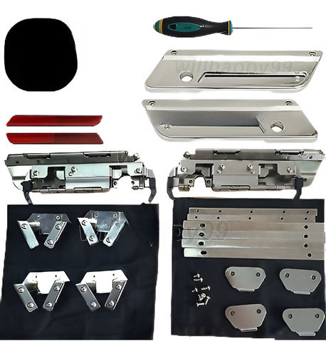 Bolsa Duro Hardware Cromo Metal Cierre Tapas Conjunto Para H 0