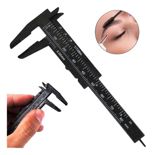 1 Paquímetro Henna Profissional 8cm Designer Sobrancelhas 0