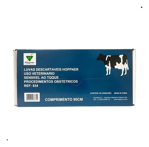 Luva 90cm Höppner C/ 100 Un. 0
