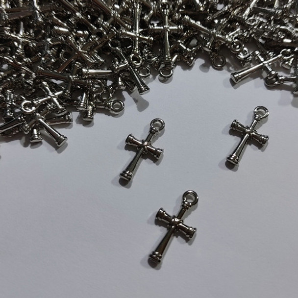 20 Dijes De Metal Cruz Denario (2) - Armador Artesania Bijou 0