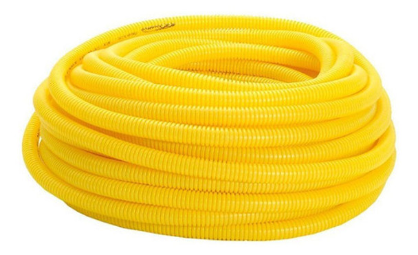 Conduite Corrugado Amarelo Amanco  1'' X25m 10114 0 Conduite Corrugado Amarelo Amanco  1'' X25m 10114 0