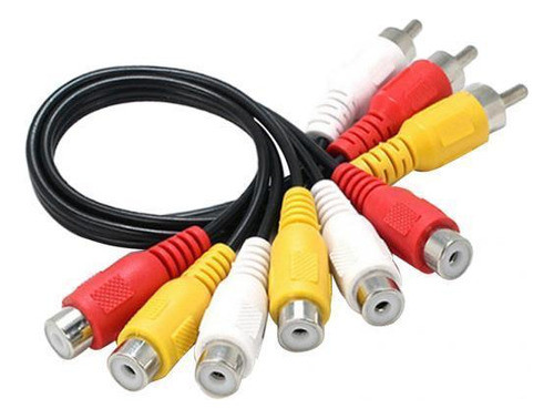 Cabo Rca Macho Para Fêmea 2 Peças 0