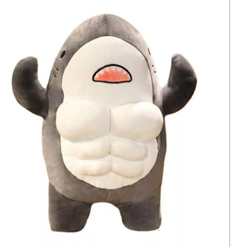 Brinquedo De Pelúcia Shark Muscle Gym Gym 0