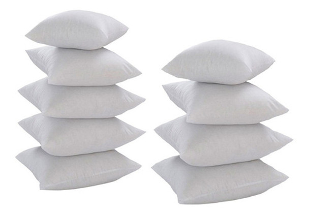 Kit Com 9 Refis De Almofada 40x40 Silicone Para Capas 35cm 0