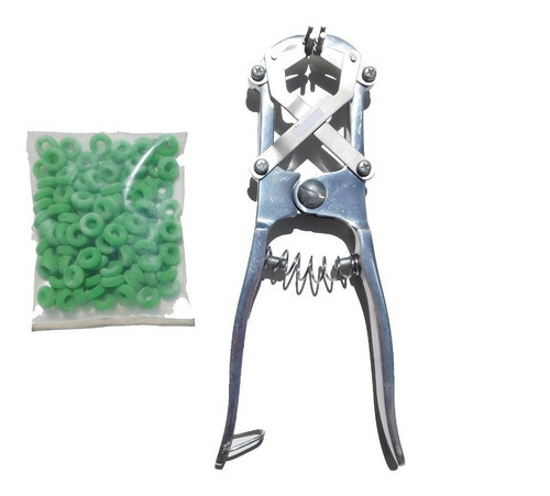 Pinza Elastrator Premium De Aluminio + 100 Anillos 0