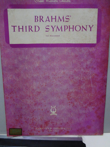 Partitura Third Symphony 3º Movimento Brahms 0