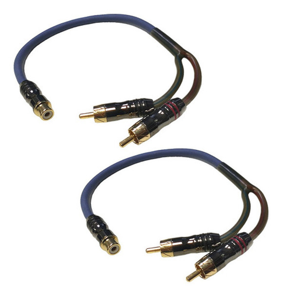 Cable Rca 1 Hembra 2 Macho Derivador Y 30cm X2 Unidades 0 Cable Rca 1 Hembra 2 Macho Derivador Y 30cm X2 Unidades 0