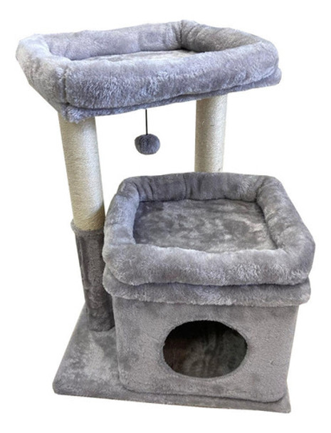 Rascador Casa 2 Plataformas 40x48x65cm Mas Envio! 0
