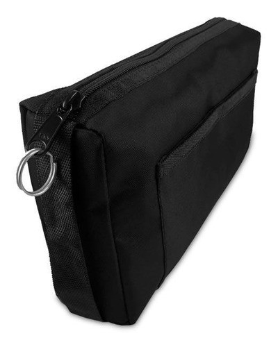 Estojo De Nylon Preto Com Ziper Md 0