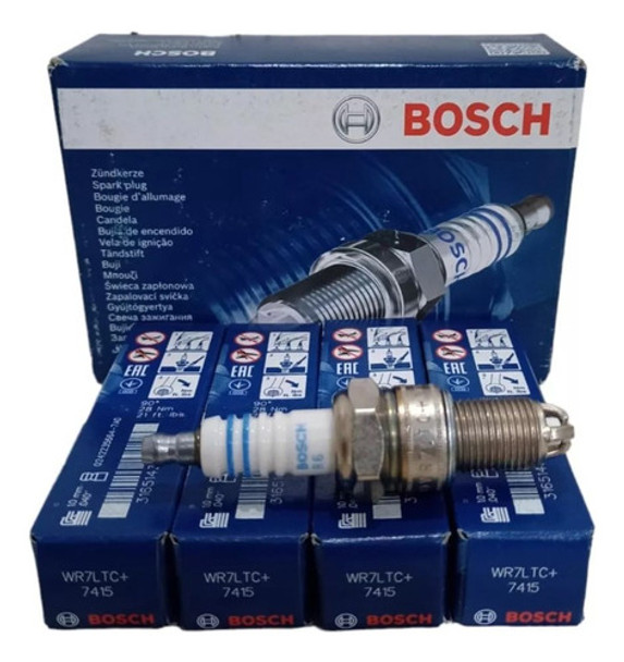 Juego Bujias Bosch 3 Electrodos Vw Gol 1.6 1.8 Motor Audi 0
