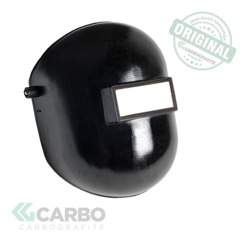Máscara De Solda Celeron Carbografite Visor Fixo Sem Catraca 0