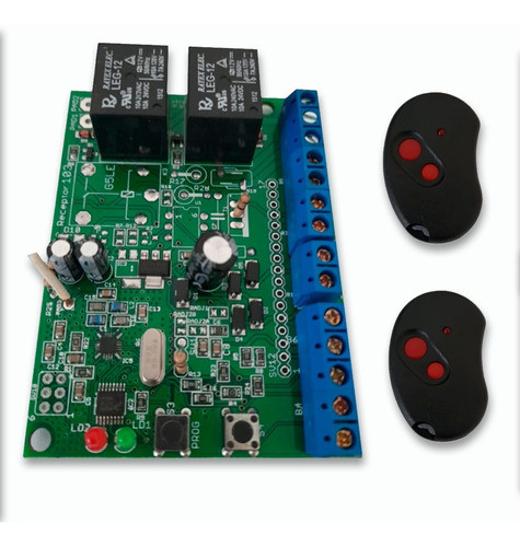 Plaqueta Electrónica Universal Portón Corredizo C/ 2 Remotos 0