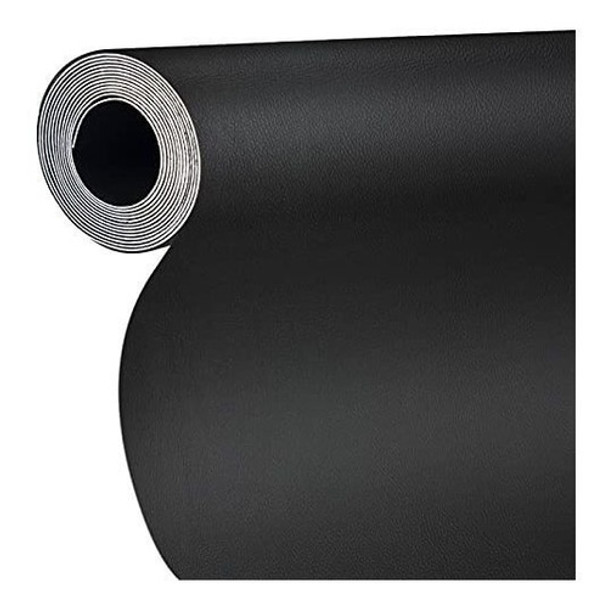 Cuero Autoadhesivo Para Reparar Muebles 43x200cm Negro 0
