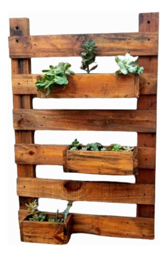 Jardin Vertical Madera Con Canteros 0