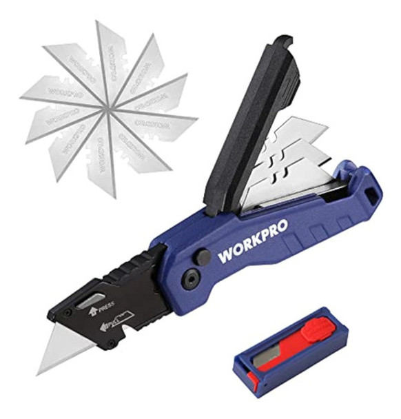 Workpro Cuchillo Utilitario Plegable, Cortador De 0