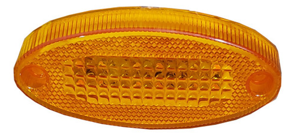Farol Lateral Ovalado 12 Led 12/24v Ambar 0