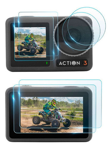 Vidrio Templado Film Protector Cámara Dji Osmo Action 3 0