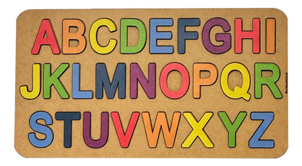 Brinquedo Educativo - Letras Em Mdf Coloridas E Resistentes 0 Brinquedo Educativo - Letras Em Mdf Coloridas E Resistentes 0