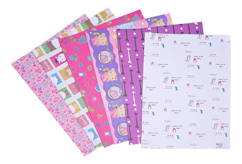 Rollo 15 Hojas Papel Regalo Huesos  - Goldin Papeleria 0