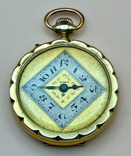 Antiguo Reloj De Bolsillo Adora 1900 Funciona #0106 0