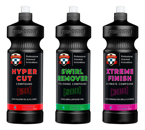 Kit Pastas De Pulir Alto Corte - 500 Ml - Ternnova - Cuotas 0
