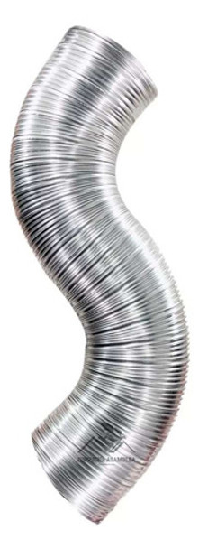 Caño Flexible Aluminio 4 Pulgadas Compacto X 2 Mt 0