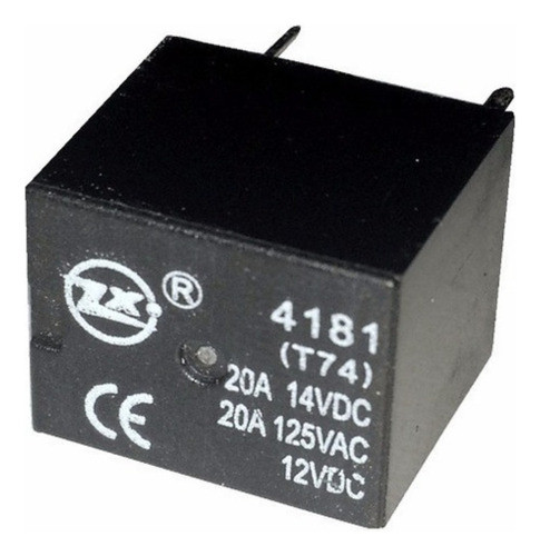 Kit 10 Peças - Rele Mini 12v 20a 5 Terminais 0