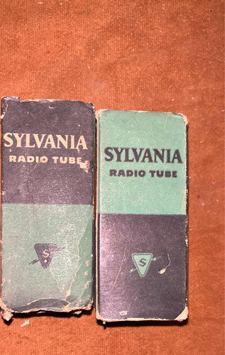 Lámpara Antigua 2 Válvula Silvania 45z Y 35z Nuevas Sin Uso 0