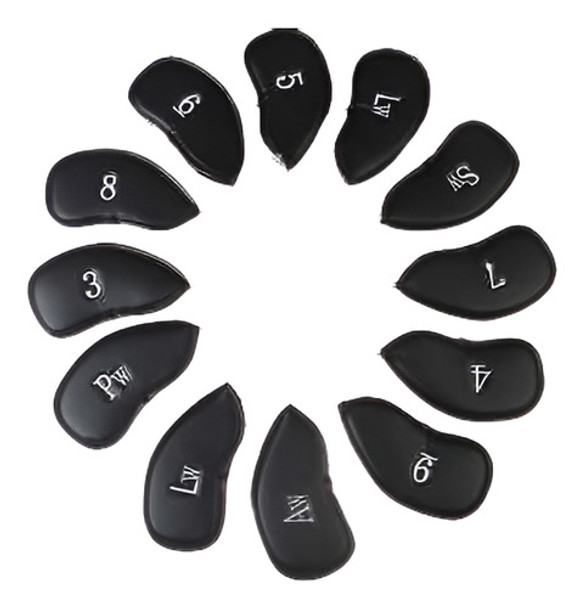 Putter De Pc Pu Cuero Golf Club Cabeza Cubierta De Hierro 12 0