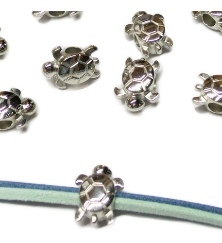 50 Separadores Tortuga Para Bijou Gamuza Bolita Pase Ancho 0