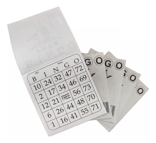 Kit Bloco Jogo Bingo 1000 Cartelas 1000fl Free Papel 11x10cm 0
