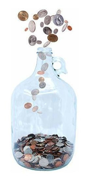 Skywin Swear Jar - Tarro De Dinero Grande De Vidrio Y Hucha 0
