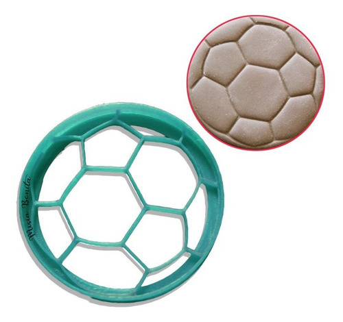 Pelota Futbol Cortante Fondant Masa Cookie Molde 0