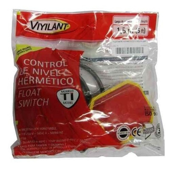 Flotante Automatico Tanque Cisterna Bomba Agua Viyilant 1,5m 0