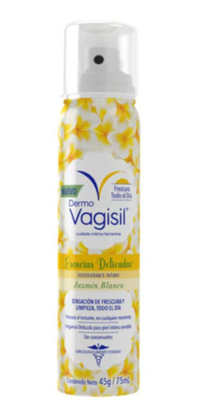 Vagisil Desodorante Intimo Esencias Jazmin Blanco X75ml 0