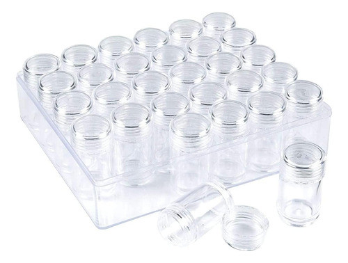 Caja De Almacenamiento Transparente Mini Para Objetos Pequeñ 0