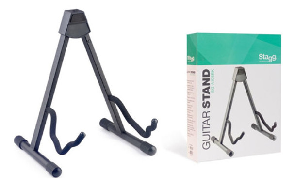 Soporte De Pie Para Guitarra O Bajo Stagg Sg108bk Triángulo 0