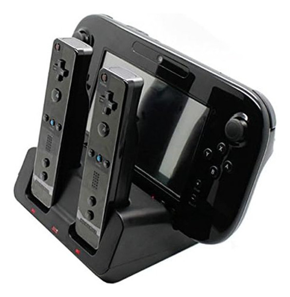 Base De Carga Para Wii U Y Controles Cable Usb, Negro 0