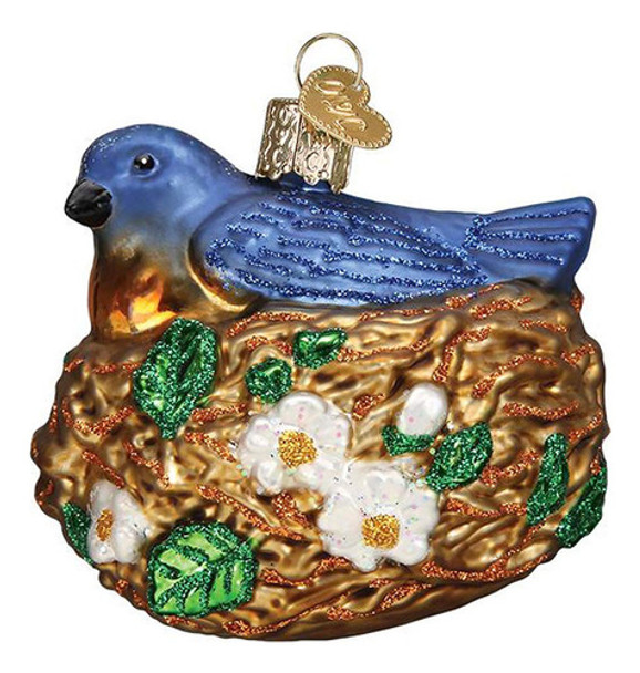 Old World Christmas Adornos De Pjaro En Nido De Cristal Sopl 0 Old World Christmas Adornos De Pjaro En Nido De Cristal Sopl 0