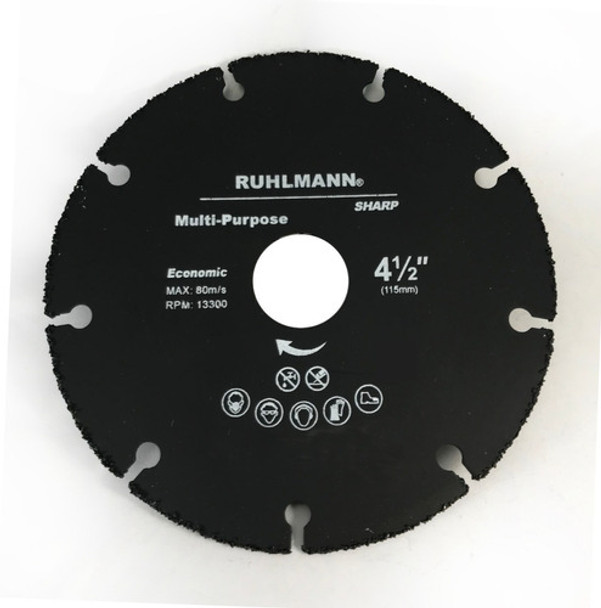 Disco Corte P/madera 115mm Multifuncional Carburo Ruhlmann 0