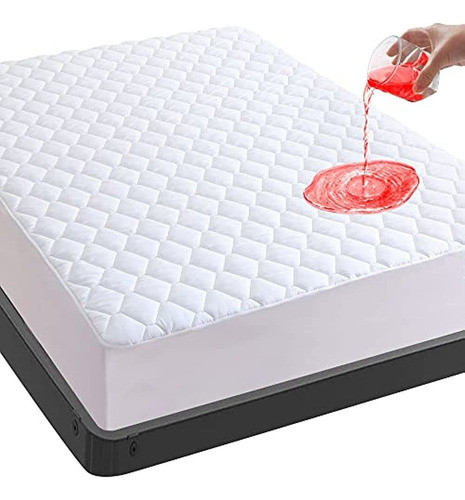 Protector De Colchón Impermeable De Tamaño Doble, Funda De C 0
