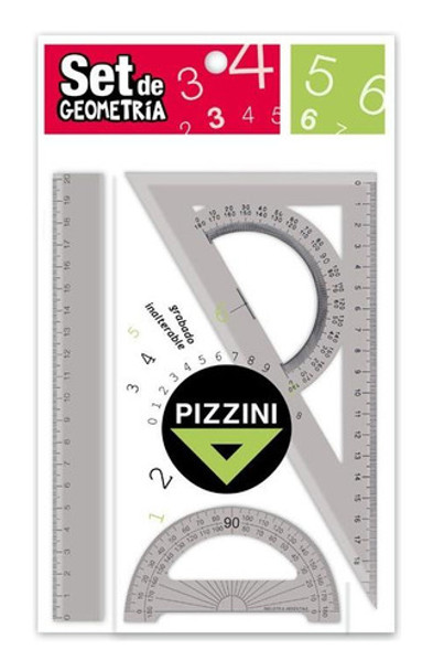 Set De Geometria Pizzini 3 Piezas 20 Cm 0