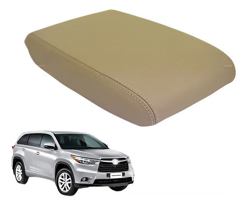 Cabe 2008-2013 Toyota Highlander Cuero Consola Tapa Apoyabra 0
