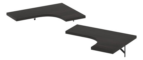 Furinno Rossi Estantes De Exhibición Flotantes De Esquina En 0